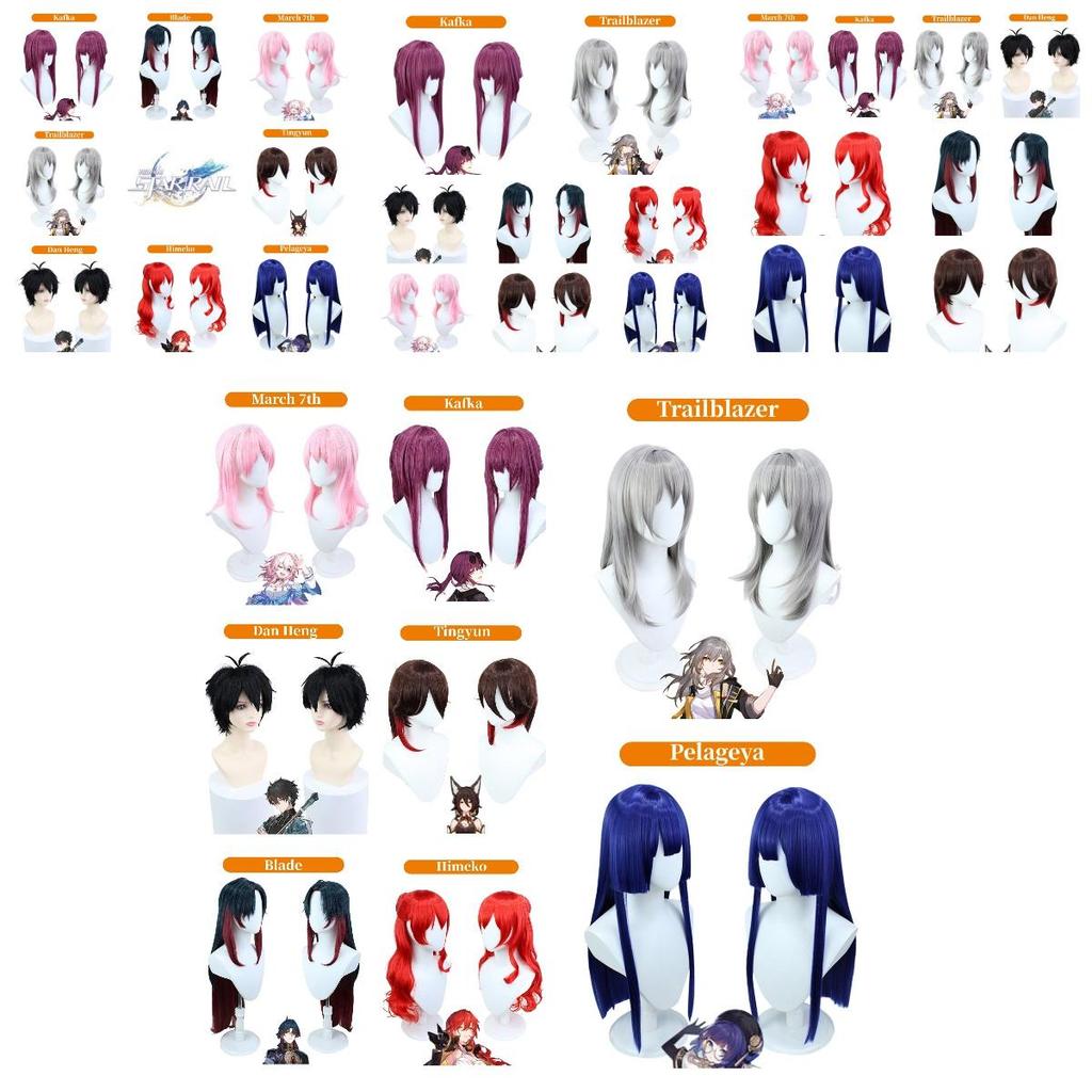 Benghuai Xingqiong Tiedao Cafa Wig Perfect For Game Characters And Cosplay