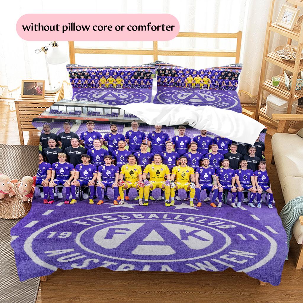 Austria Vienna Pattern Bedding Home Decoration Birthday Gift (1 * duvet cover + 2 * pillowcase, without core)