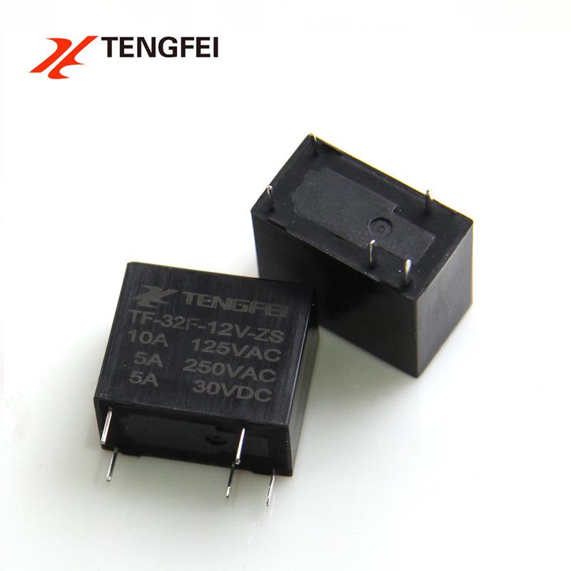 Ножной реле Tengfei 32F5A5: Маломощное реле 5В/12В/24В (JZC-32F012-ZS3)