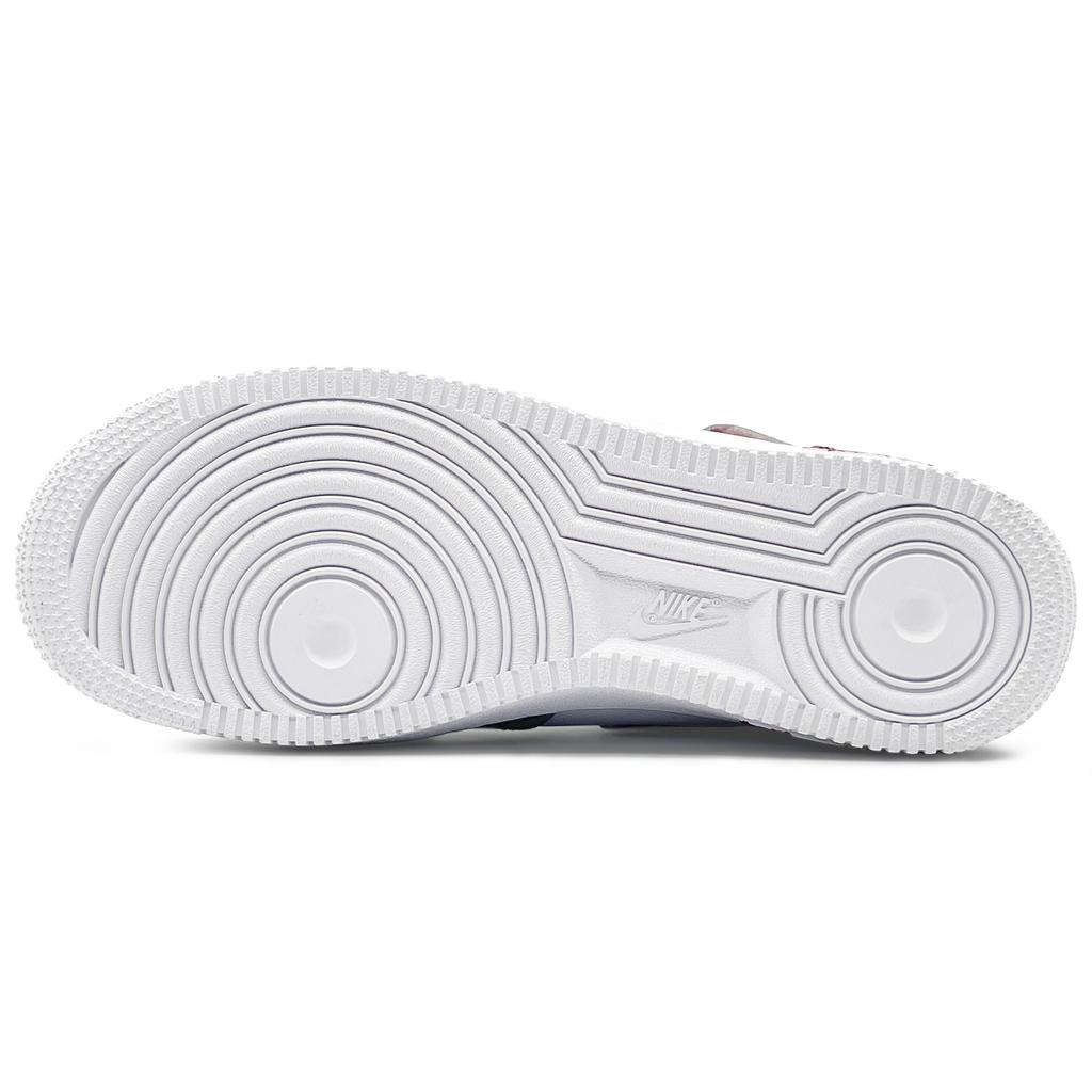 Nike Air Force 1 '07 Air Force 1 Нескользящие Устойчивые к истиранию Средняя высота Кеды для скейтборда Мужские Серый Красный Белый CW2289-111(Команда131-)