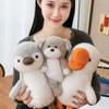 Fluffy Penguin Stuffed Animal Doll Interactive Simulated Great White Goose Dolls  Decoration Gifts