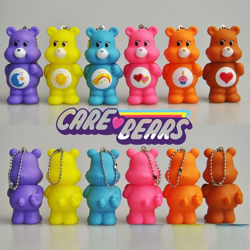 Care Bears Keychains Toy Keyring Figures Bag Pendant Child Xmas Birthday Gift