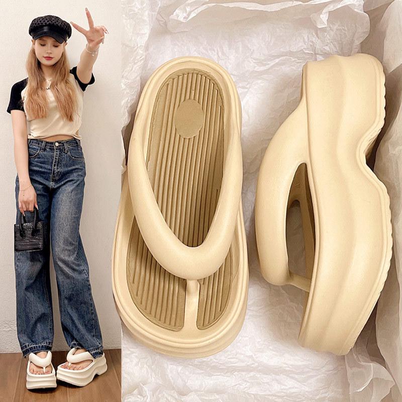 Women's EVA Thick-Soled Squishy Flip-Flops—Summer Fashion Beach Thong Sandals