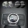 For Mercedes Benz 29mm Car Central Control Multimedia Button Cover Trim Knob Sticker For Mercedes Benz AMG GLC C CLA GLA W205 W2