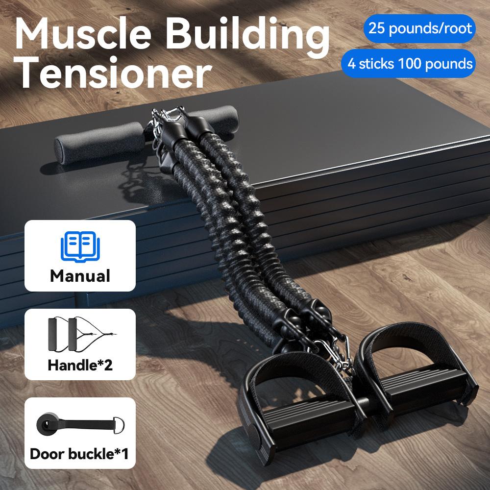 Pedal Tension Rope Men Abdominal Strengthening Elastic Band Tension Rope Expand Chest Strength Exercise Fitness Equipment