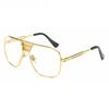 New Black Eye Glasses Frames for Men Women High Quality Big Gold Rimmed Glasses Men Frames