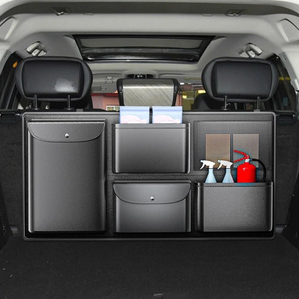 Hanging Car Trunk Storage Bag Multi-pocket Car Seat Back Storage Rack Auto Trunk Organization