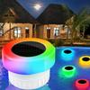Pool Solar Chlorine Tablet Dispenser Floater with Colorful Light Pool Floating Chlorinator Water Cleaner for Up To 3 Inch Tablet