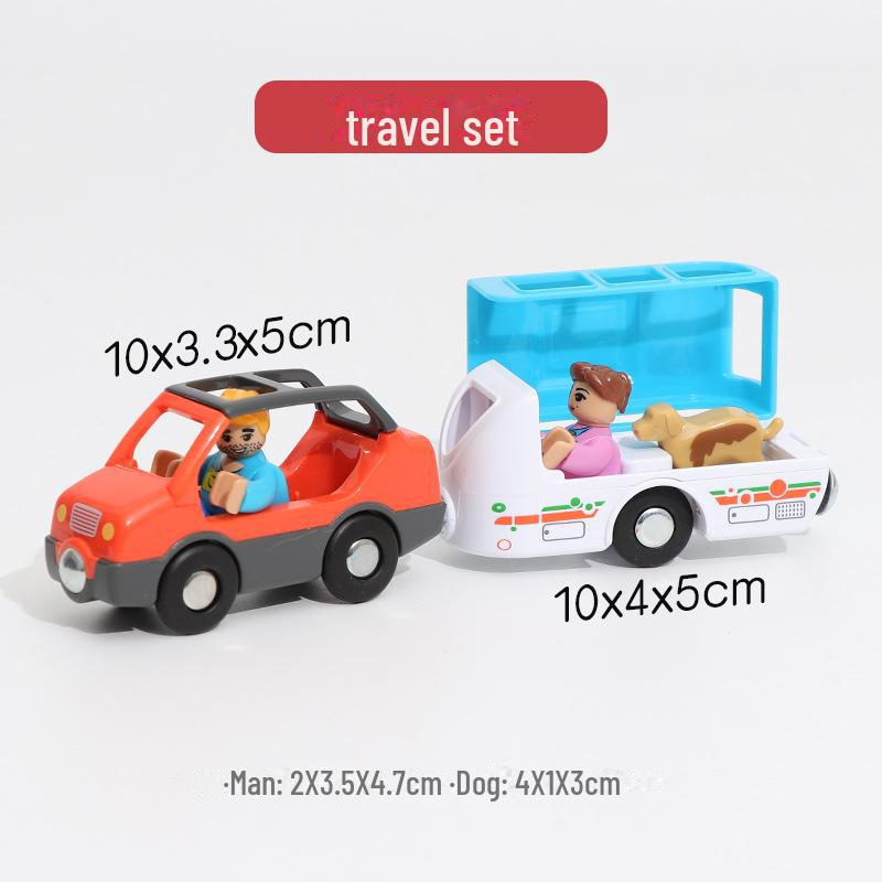 Магнитная многофункциональная машинка Томас: Машины скорой помощи и полиции, совместимые с деревянными рельсами