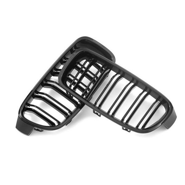 Bright Black ABS Car Grille (1 Pair) for BMW