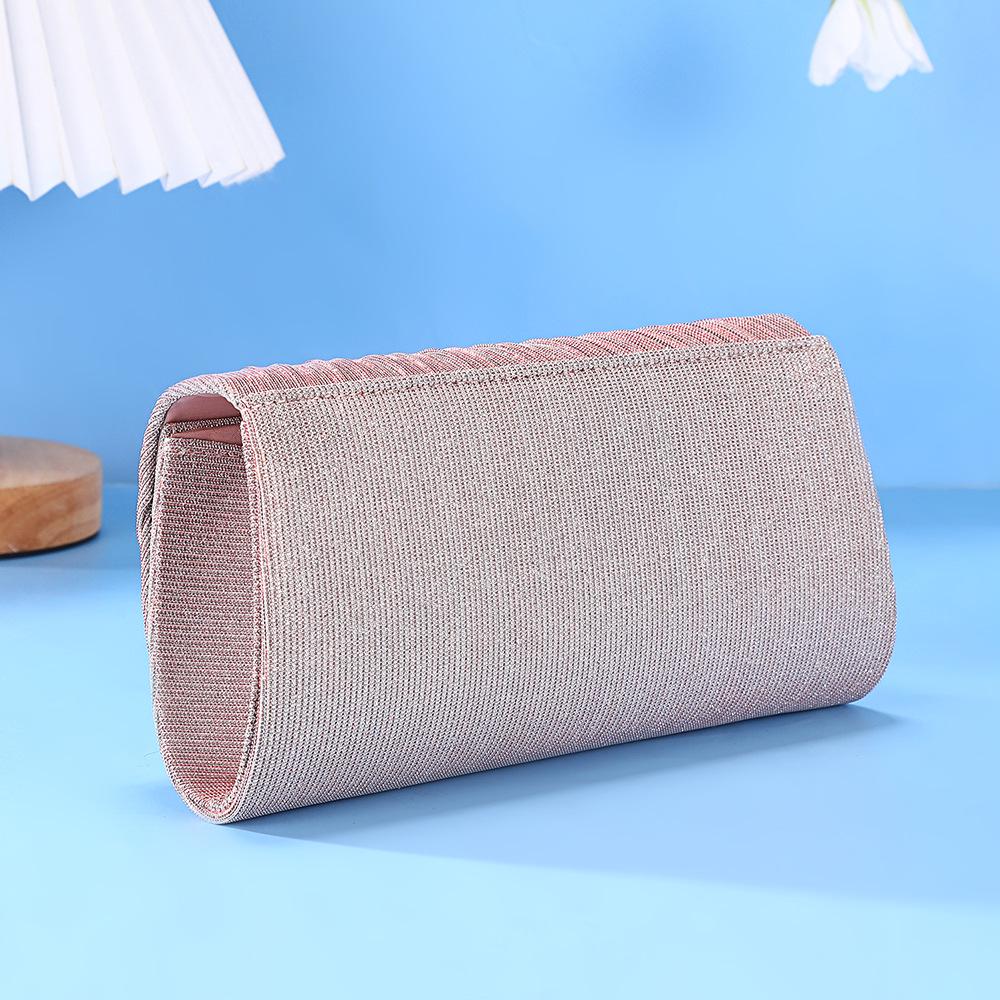 Элегантная вечерняя сумка с пайетками и складками - Женская сумочка-клатч на цепочке для вечеринки