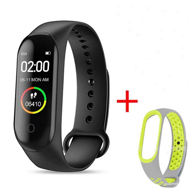 Водонепроницаемый M4 Смарт-часы Браслет Монитор артериального давления и сердечного ритма Смарт-браслет Фитнес-трекер Браслет для Android IOS