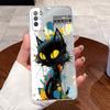 Casing For ITEL Vision 1 Pro Case ITEL S16 Phone Case Transparent Silicone Aesthetic Cute Cat Astronaut Painted Soft Back Cover