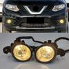 1 комплект светодиодных противотуманных фар для Nissan X Trail X-Trail T32 Rogue 2014 2015 2016, противотуманные фары, жгут переключения, крышка проводки, галогенные противотуманные фары