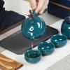 Набор для чая Кунг-фу Подставка для благовоний Подарочная коробка Церемония Один чайник Четыре чашки Может Подставка для благовоний из сандалового дерева Китайский керамический Портативный чайный набор