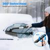 35.4" Ice Scrapers For Car Windshield, Extendable Snow Brush For Car With Foam Grip, Snow Scraper For SUV Truck - Gray
