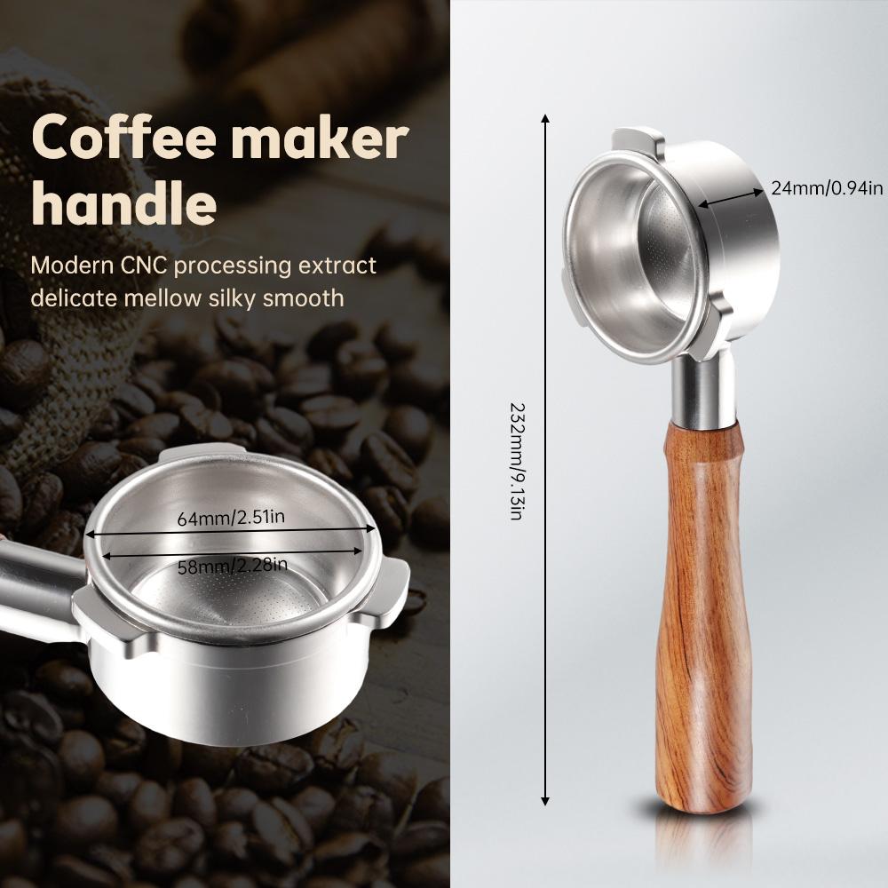 54 мм бездонный портафильтр 3 Ears Expresso бездонный голый портафильтр из нержавеющей стали и сплошной