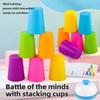 Intellectual Enlightenment Stacking Cup Game Educational Children Puzzle Board Game  2Player Game