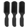 3pcs 9 Rows Hair Brush Wide Tooth Lightweight Ergonomic Detangling Brush for All Hair Types Styling