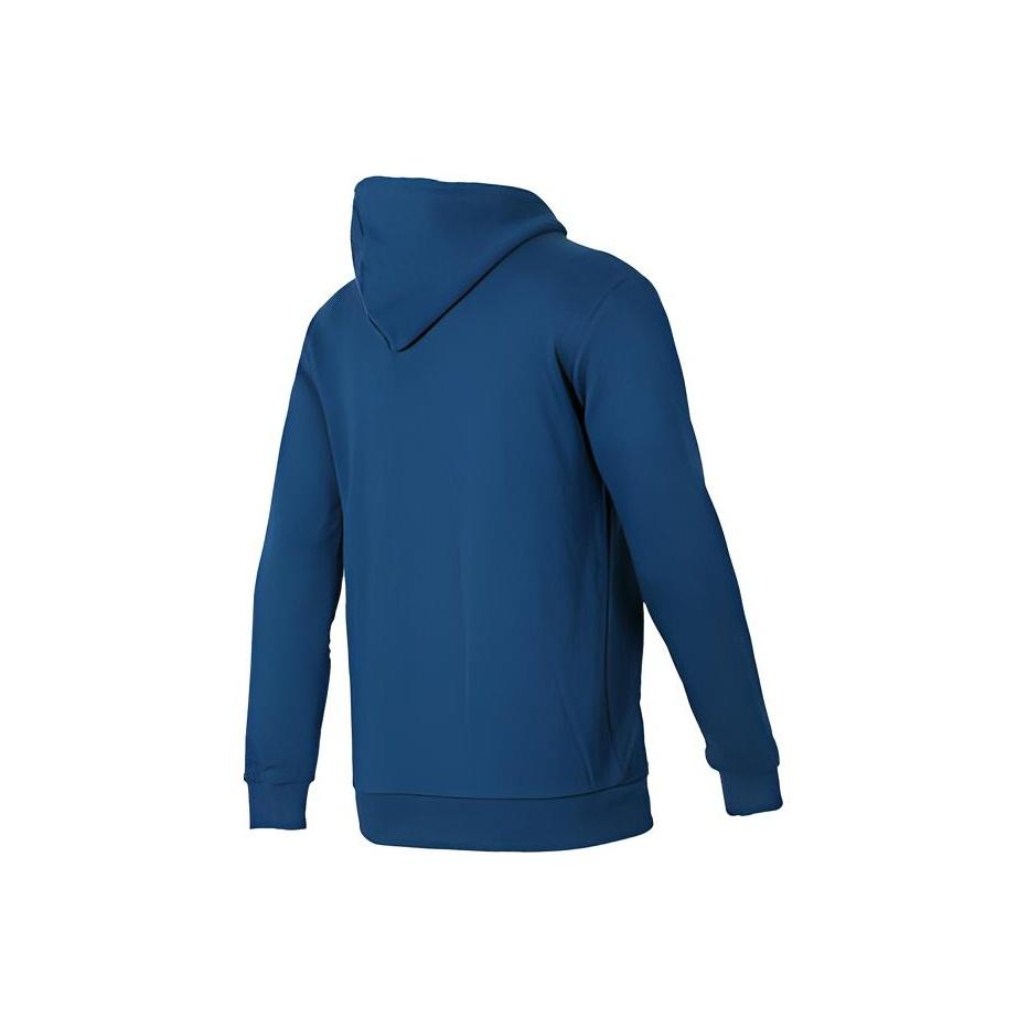 Adidas Originals Series Trefoil Printed Sports Pullover Hoodie Men Daily Casual Long Sleeve Comfort Tops Indigo DV1504