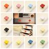 Simplicity Single Hole Colored Ceramic Knob Pull Handles Ceramic Drawer Knobs Modern Square Cabinet Knob Children