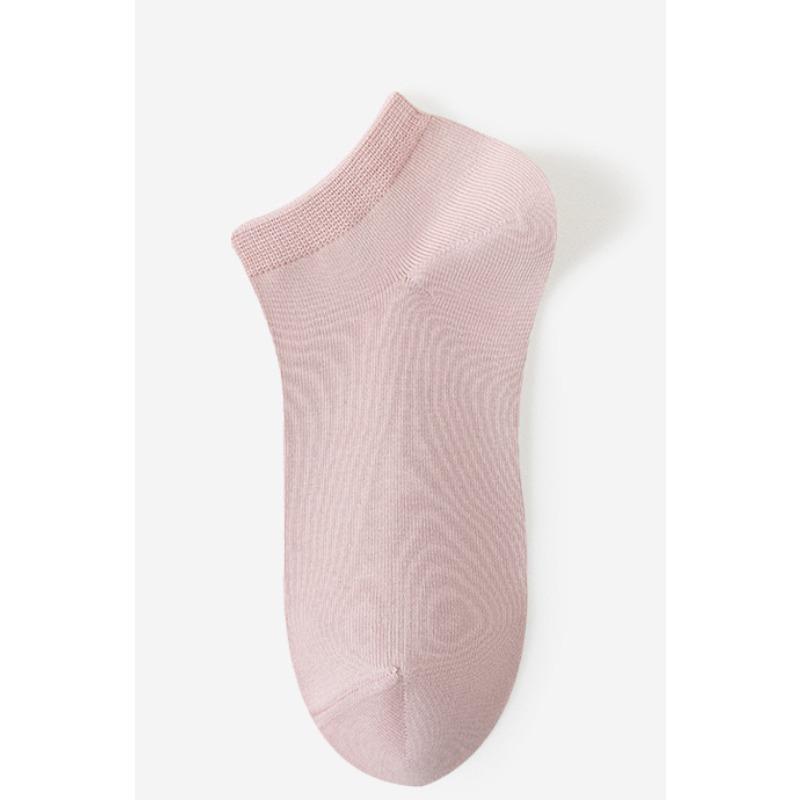Women's Summer Antibacterial Short Socks Macaron Trendy Socks Boneless Sewn Boat Socks Invisible Socks Cotton Socks