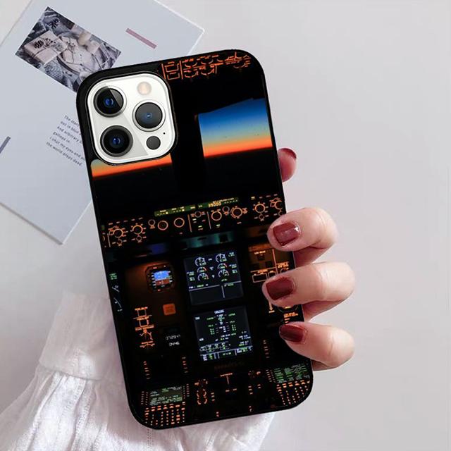 AIRCRAFT COCKPIT DASHBOARD Phone Case Cover For iPhone 17 Air 13 15 Pro Max 16 14 Plus 12 11 Apple max coque