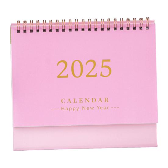 2025 Mini Desk Calendar Daily Planner Flip Calendar To-Do List Memo Pad Time Management Schedule Organizer for Office Home School