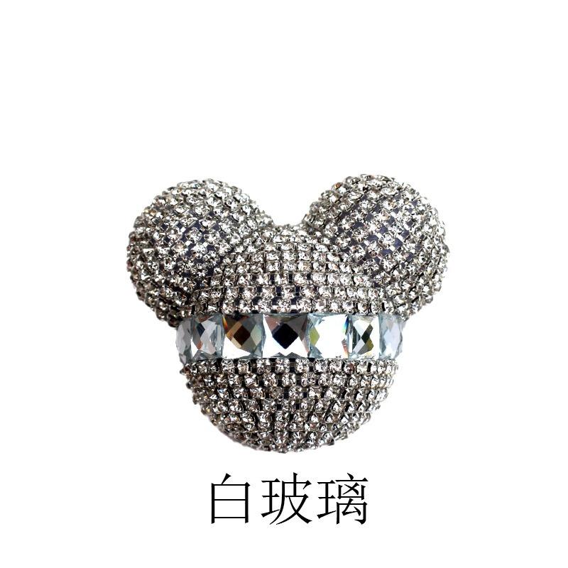 Rhinestone Mickey Car Air Vent Aromatherapy Clip Diamond Inlaid Car Air Conditioner Outlet Decoration