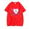 DIY I Love My Boyfriend Girlfriend T-shirt Short Sleeve Tee-shirt Customize Wholesale Dropshipping Tshirt Women