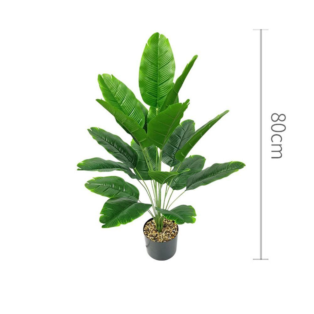 12/18/24 Листья Искусственные банановые растения Листья Поддельные пальмовые листья Растения Украшение рабочего стола в офисе