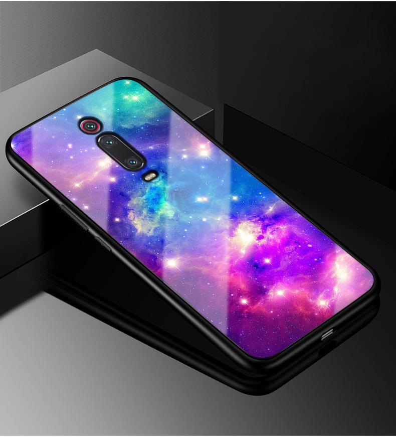Закаленное Стекло Чехол для Xiaomi Redmi K20 Pro 7A Note 8T 8 7 6 5 Pro Plus 6A Pocophone f1 Mi A2 lite 9T Pro Mi9 SE Mi8 Lite Чехол