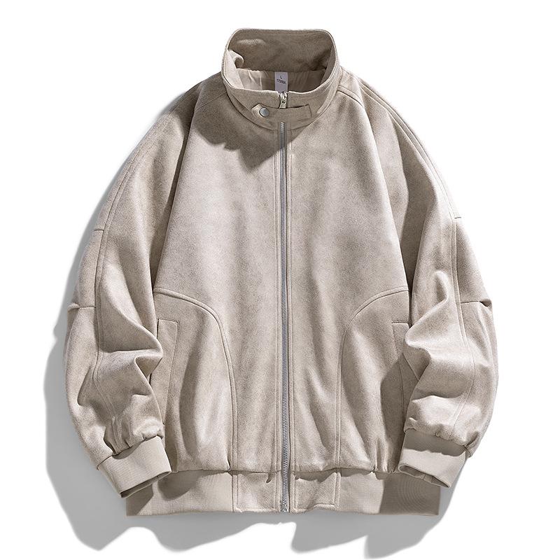 Autumn and Winter Coat Men's Casual Jacket Men's Spring and Autumn Loose Large Size Youth Versatile Stand-up Collar Coat