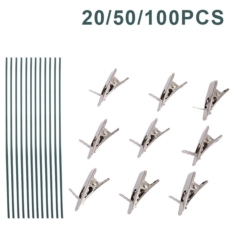 20/50/100 шт. Рождественская клипса Сплав Мини-зажим Прищепка Блестящая клипса-цветок Инструмент для украшения рождественской елки