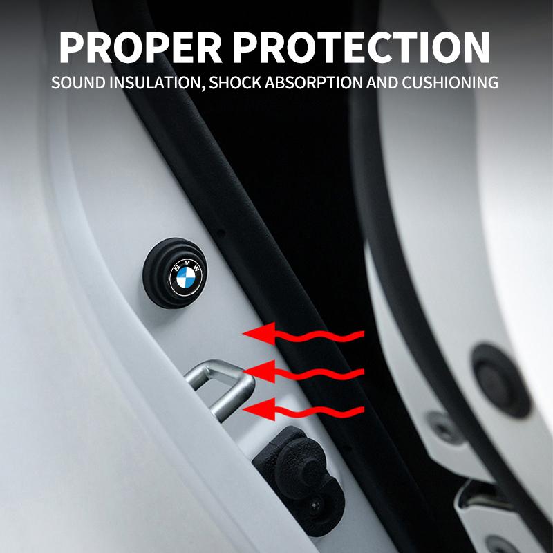 4pcs Car Door Shockproof Pad Anti-collision Silicone Sticker For BMW 2 Series F22 F23 F45 F46 F87 F44