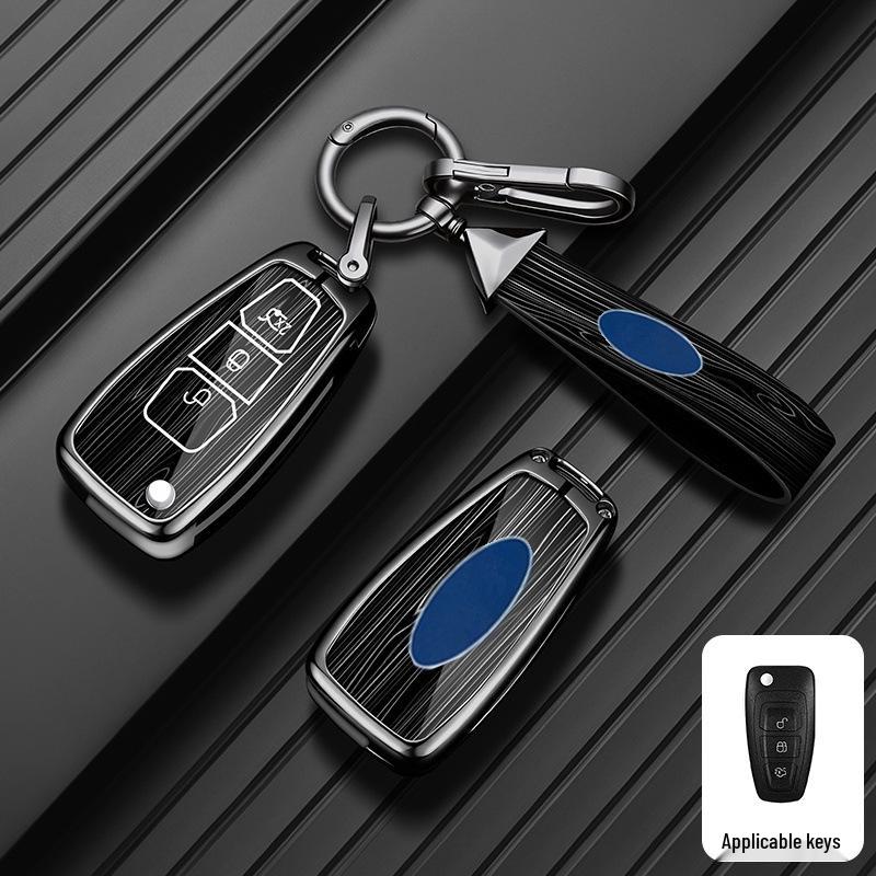 Совместимый чехол для ключей для Ford Focus 17/18, Kuga и Tourneo Connect - Унисекс, складной дизайн