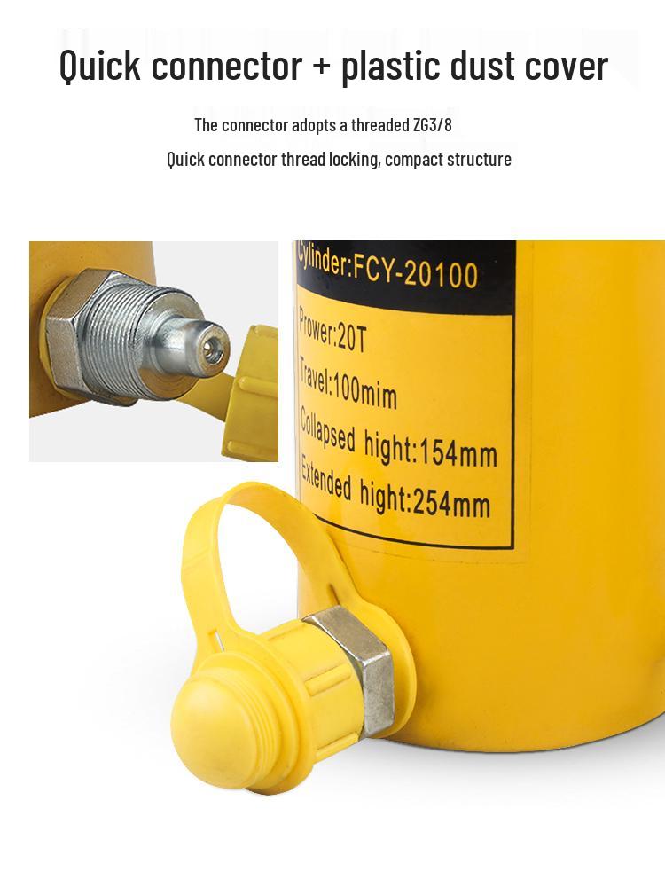 Huguang Extended Hydraulic Jack Cylinder 5T-100T