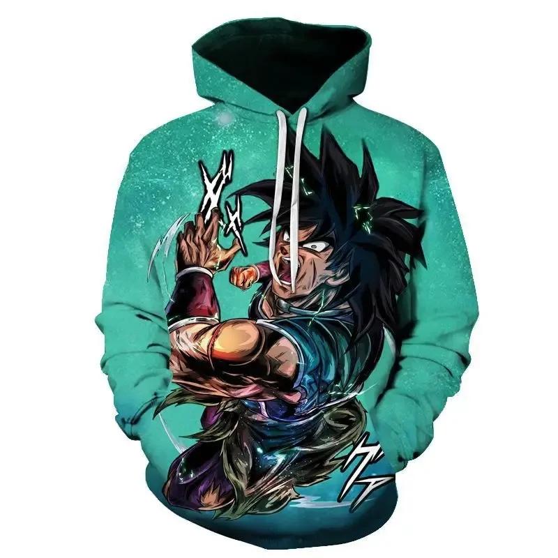 Осень Дети Dragon Ball Sun Wukong Толстовка Мужская Японский Аниме Пуловер Повседневная Одежда Мальчики Девочки Модное Пальто С Капюшоном Уличная Одежда