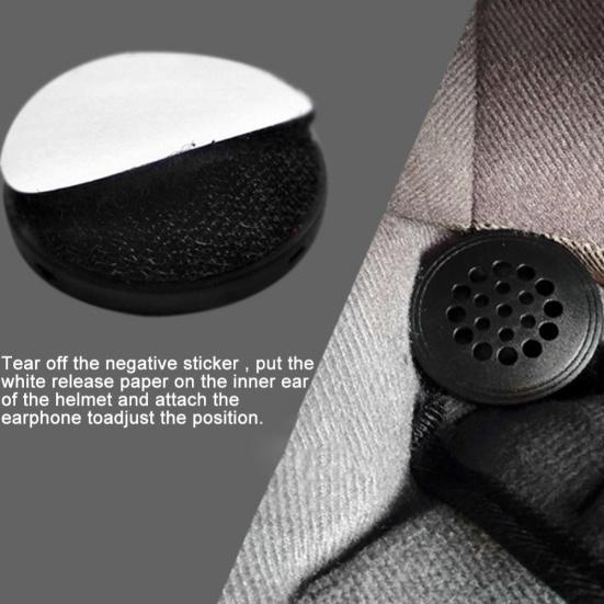 Motorcycle Motorbike Helmet 3.5mm Wire Control Music Headphone Headset with Mic