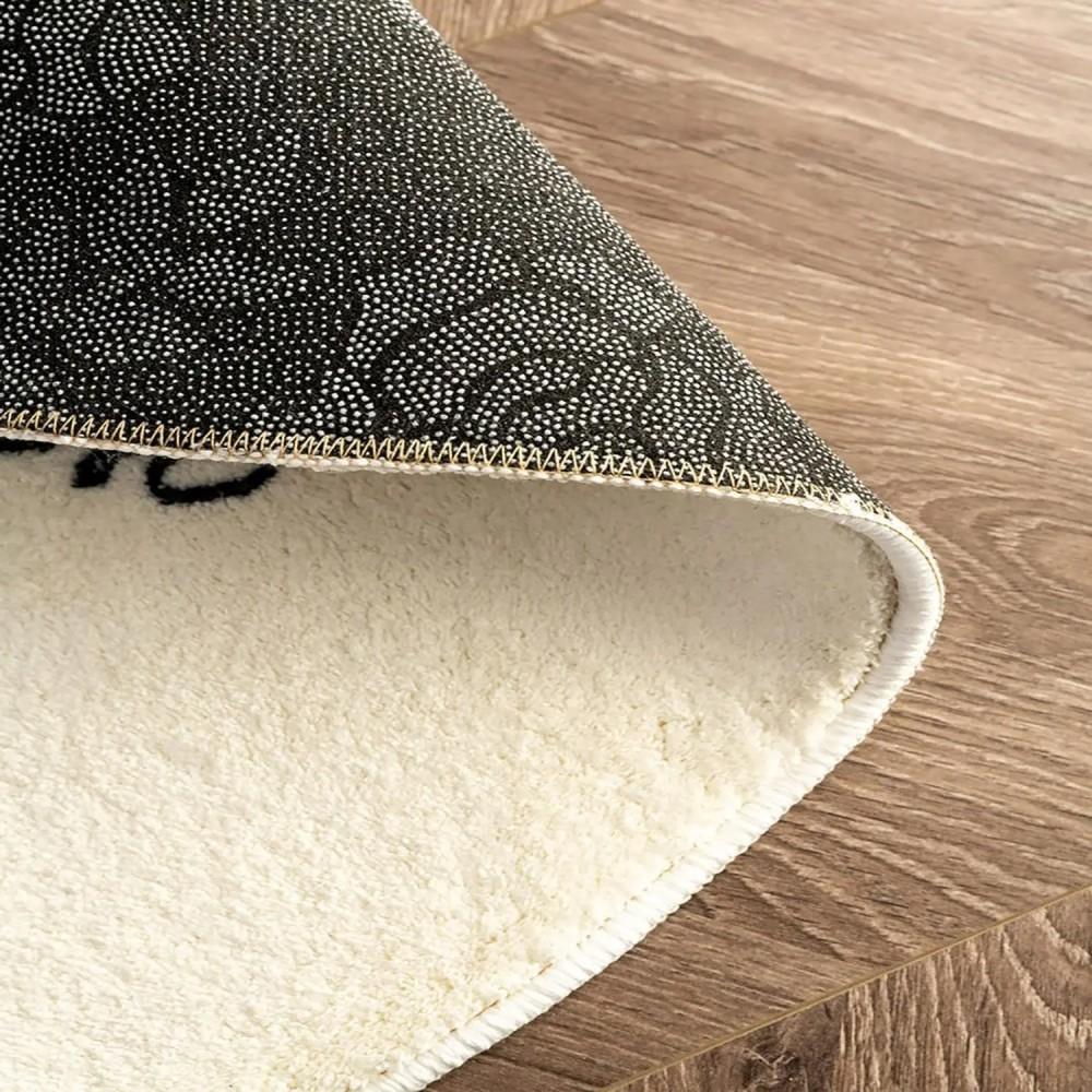 Ковер с мультяшным кошачьим узором - Теплый и противоскользящий коврик для пола для гостиной, спальни и изголовья кровати - Домашнее украшение