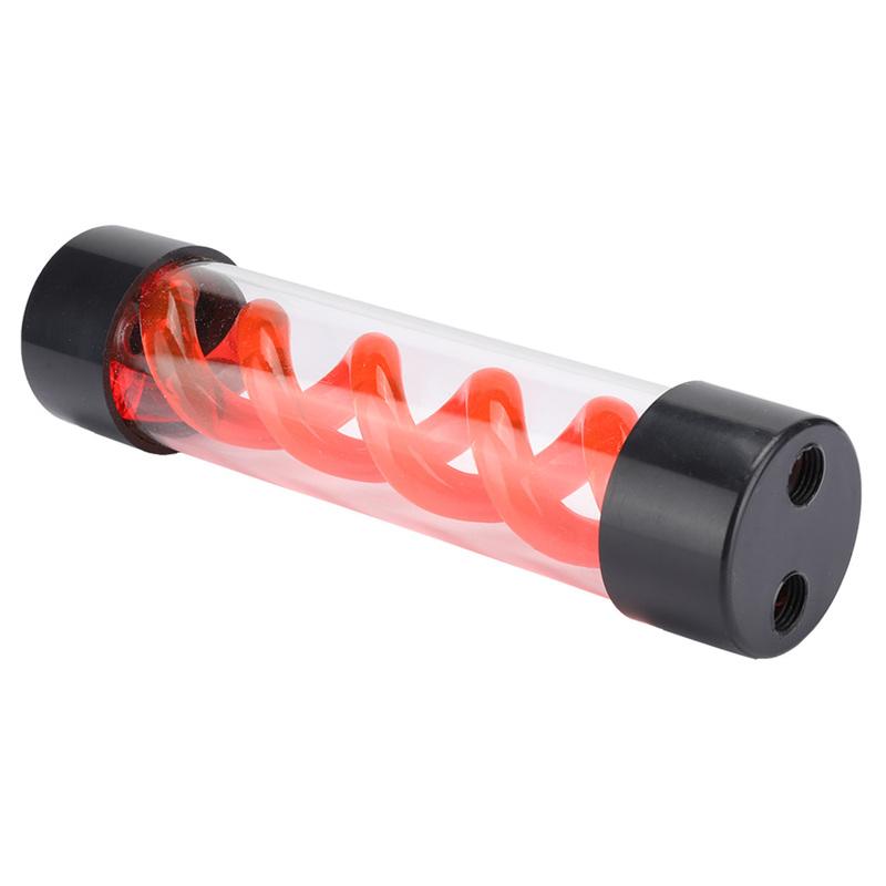 200mm Water Cooling Tank Reservoir Cylindrical Water Tank with 3 Holes G1/4 Inner Thread for PC Computer Water Cooler System