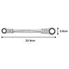 TONE Double Head Ratchet Box Wrench Width Across Flats 13 X 17 Mm RMFW-1317