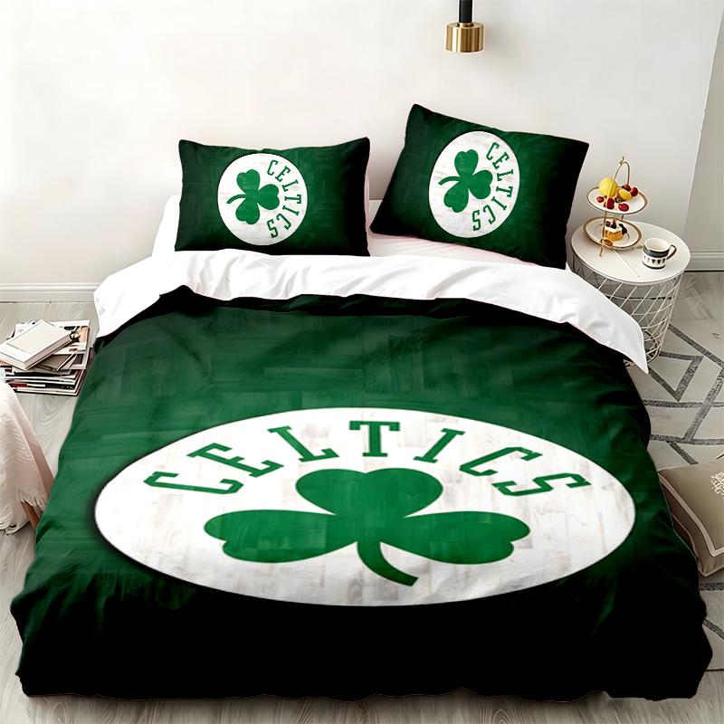 Boston Celtics 3pc set Perfect for bedroom use Comfortable bedding set includes a duvet cover and two pillowcases Ideal birthday or Christmas gift