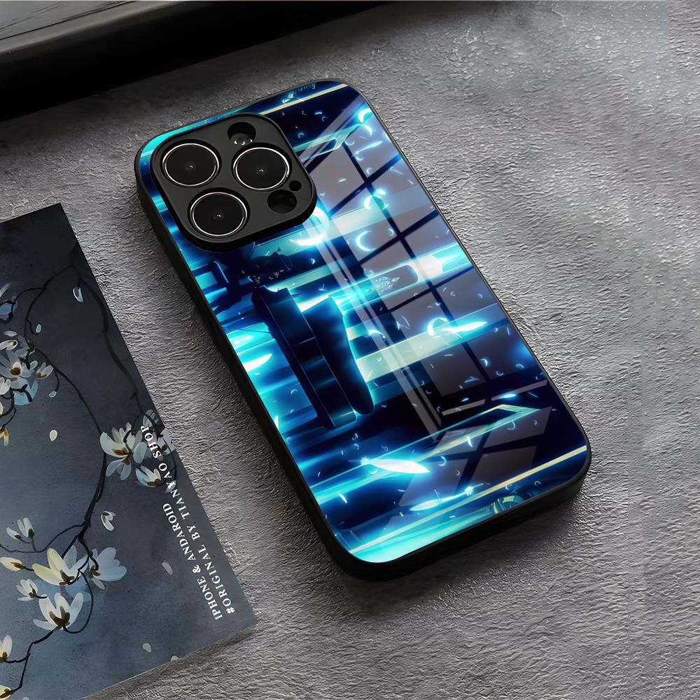 Чехол для телефона T-The Eminence In S-Shadow Для IPhone 17 Air 16 E Pro Max 15 14 13 Mini 12 Pro 11 Max Plus Черная Стеклянная Крышка