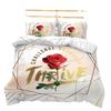 Комплект постельного белья Home Textile: трехсекционное одеяло с цветочным принтом и цифровой печатью.