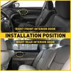Interior Door For Handle 2013-2018 Altima Chrome Nissan Lever Knob Black RH Side