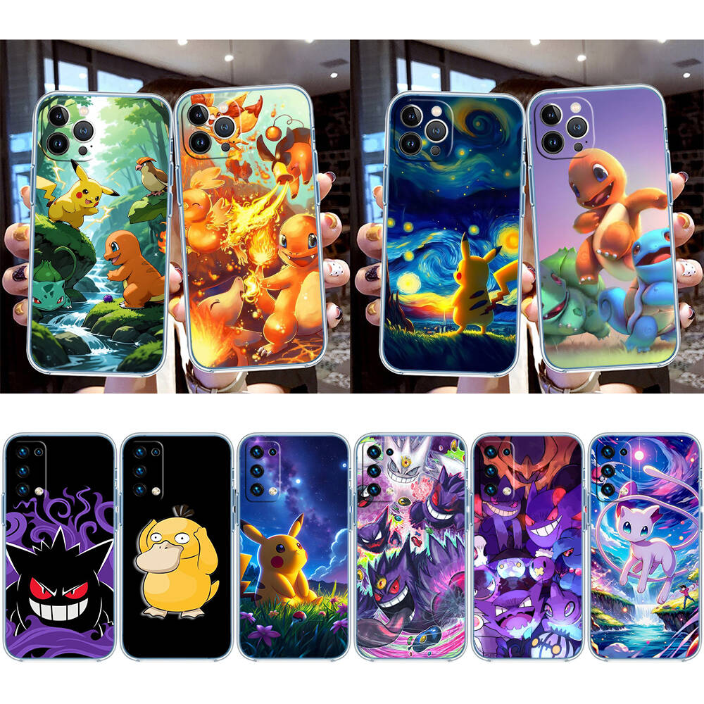 Pokemon Phone Case for Motorola G14 G15 G24 G30 G31 G32 G34 G41 G42 G51 G52 G50 G60S G60 G62 G72 G71 G73 G84 G85 G200 E32