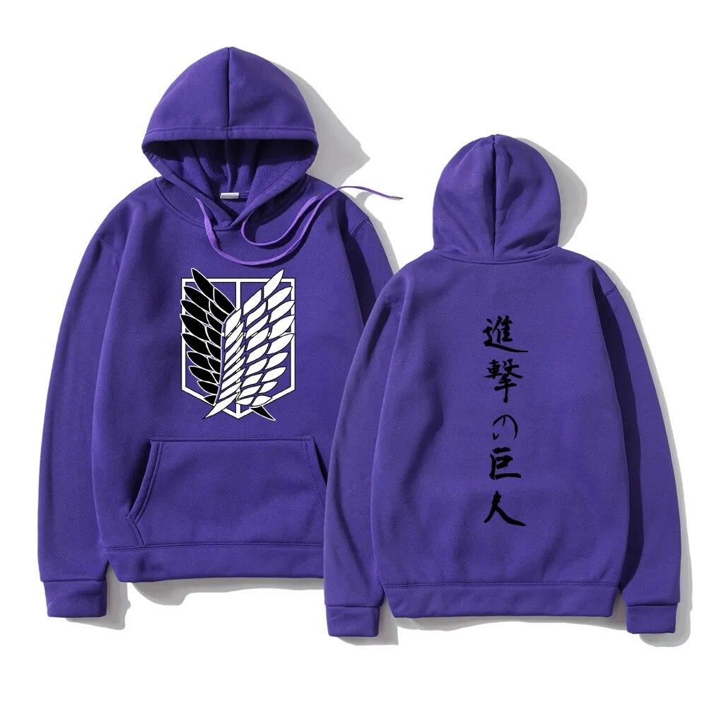 Атака на Титанов, модные толстовки унисекс, толстовки с капюшоном в японском аниме, пуловеры с капюшоном, топы Shingeki No Kyojin, унисекс, одежда с капюшоном