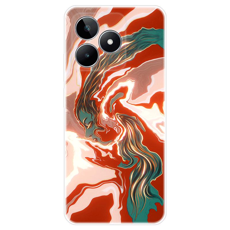 Мягкий силиконовый чехол для Realme C51, окрашенная ТПУ задняя крышка, чехол Realme C51