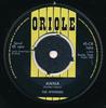 7-дюймовая пластинка SPOTNICKS - Anna 45CB1886 Oriole 1963 UK Поп Б/У